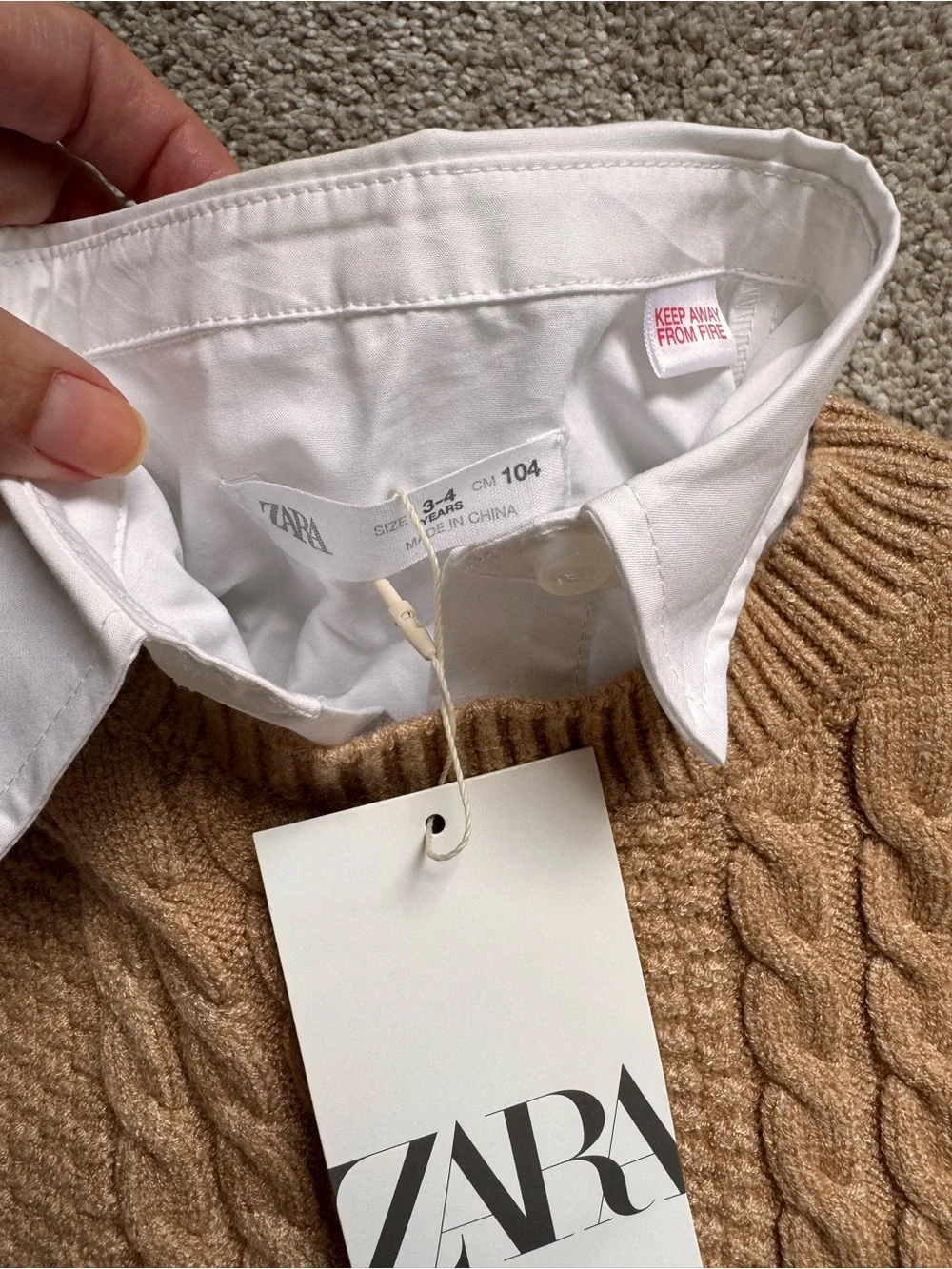 NWT Zara Knit set 3-4yr